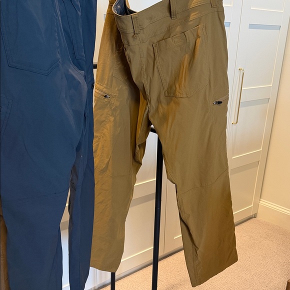 Eddie Bauer Men's Cargo Pants - Mustard, Brown, Navy - Picture 7 of 8